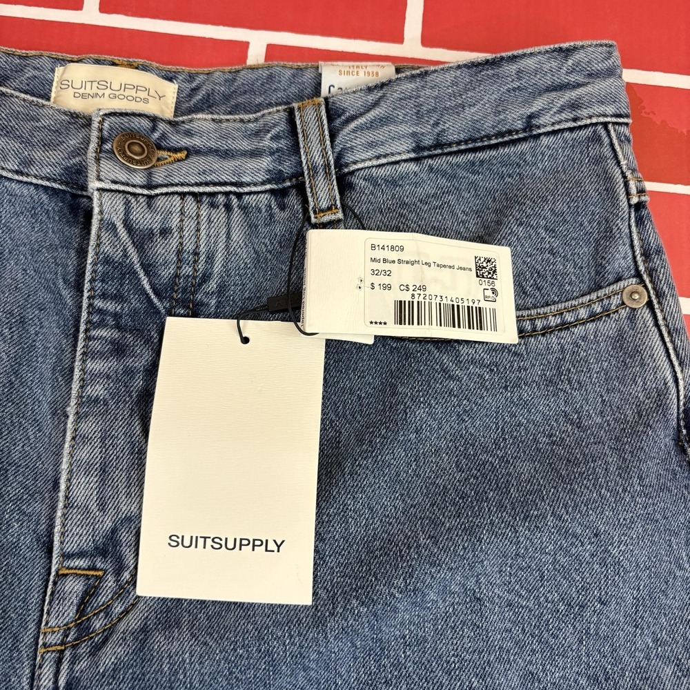 Suitsupply Denim Goods Jeans Mens 32x29 Rehemmed Straight Tapered B141809